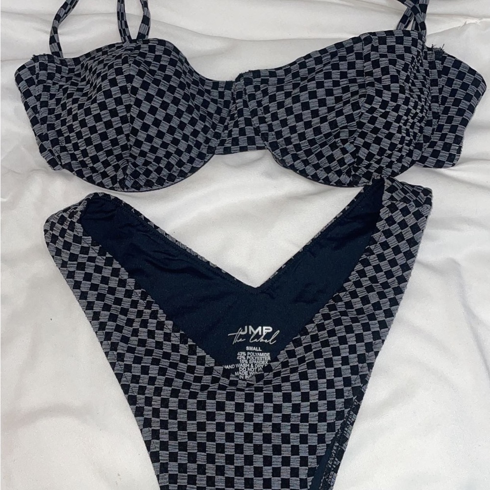 Jmp the label Checkered Bikini Set